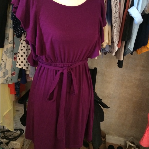 ❗️SOLD❗️ Xhilaration Purple Frilly Dress - Picture 4 of 4